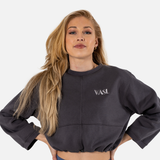 Adjustable Crop Top - Anthracite