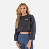 Adjustable Crop Top - Anthracite