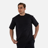 Oversized 100% Organic Cotton T-Shirt - Black